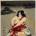 Nakamura Utaemon IV as Ōtaka Tonomo (大高主殿) and Nakamura Tsuruzō I as the fisherman Ganzō (漁師贋蔵) from the play <i>Takagi Oriemon Budō Jitsuroku</i> [高木織右武実録]