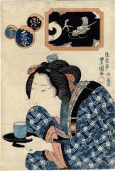 The Sign of the Dragon (辰) from the series <i>Elegant Women Likened to the Twelve Animals of the Zodiac</i> (<i>Fūryū azuma sugata jūnishi</i> - 風流東姿十二支)