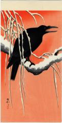 Crow on Snowy Bough