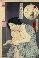 3:00 AM (<i>Gozen sanji</i> - 午前三時) from the series <i>Scenes of the twenty-four hours parodied</i> (<i>Mitate chūya nijūoji no uchi</i> - 見立昼夜廿四時之内) 