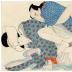 Meiji period <i>shunga</i> after Utamaro - Pulling Komachi, no.5