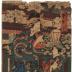 The courtesan Mayuzumi (黛) from the Sakuragi house (さくらぎや) from the school of Kunisada - one panel of a pentaptych 