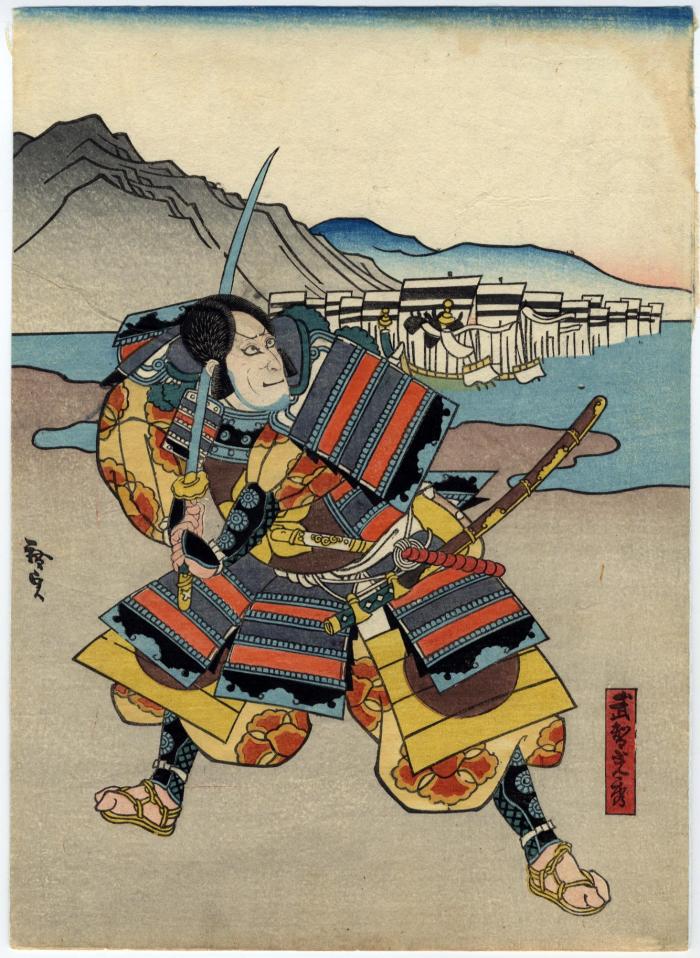 Left-hand panel of a diptych illustrating the <i>Taikōki</i>