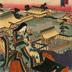 View of Kyoto (<i>Kyōto no zu</i>: 京都ノ図) from the <i>chūban</i> series Fifty-three Stations of the Tōkaidō Road (<i>Tōkaidō gojūsan tsugi no uchi</i>: 東海道五十三次之内)