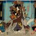 Ichikawa Omezō II [市川男女蔵] as Saitō Dōsan (斎藤道三) - right hand panel of a triptych from the play <i>Hana no yuki Takeda no kachidoki</i> (花眺雪武田勝凱)
