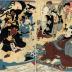 Ichikawa Kodanji IV (市川.小団次) in the <i>Miraculous Paintings by Ukiyo Matabei</i> (<i>Ukiyo Matabei meiga kitoku</i> - 浮世又平名画奇特) 