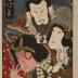 Bandō Hikosaburō V (坂東彦三郎) as Kanki (かんき) in <i>Kokusenya Kassen</i> (国性爺合戦) - right panel of three