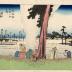 View of Hamamatsu (<i>Hamamatsu no zu</i>: 浜松ノ図) from the series Fifty-three Stations of the Tōkaidō Road (<i>Tōkaidō gojūsan tsugi no uchi</i>: 東海道五十三次之内) 
