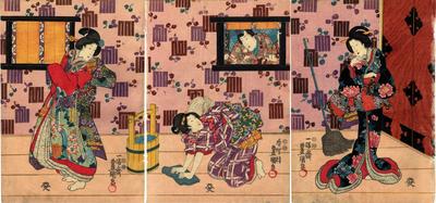 Rendition of Chapter 37 of the <i>Nise Murasaki inaka Genji</i> (偐紫田舎源氏)