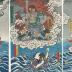 Ichikawa Kuzō II [市川九蔵] as Kongara Dōji  (矜伽羅童子) left panel of Fudō Myōō triptych - from the play <i>Genji moyō furisode hinagata</i> (源氏模様娘雛形)