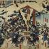 The Loyal Retainers withdraw to Sengaku-ji (<i>Gishi meimei Sengaku-ji hikiage no zu</i> - 義士銘々先岳寺引上之図) 