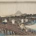 <i>Shower on Nihonbashi</i> (<i>Nihonbashi no hakuu</i>) from the series <i>Famous Places in the Eastern Capital</i> (<i>Tōto meisho</i>) - a modern reproduction