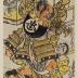 Satō Shirō Tadanobu (佐藤四郎忠信) brandishing a <i>go</i> board [<i>Goban Tadanobu</i> - 碁盤忠信]