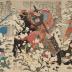 Kyūsenpō Sakuchō or Suo Chao, the Urgent Vanguard (急先鋒索超) from the series from <i>One Hundred and Eight Heroes of the Popular Shuihuzhuan</i> (<i>Tsūzoku Suikoden gōketsu hyakuhachinin no hitori</i> - 通俗水滸伝豪傑百八人之一個)