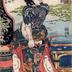 Zhu Gui, the Dry-Land Crocodile (<i>Kanchikotsuritsu Shuki</i> - 旱地忽律朱貴) from the series from <i>108 Heroes of the Popular Suikoden All Told</i> (<i>Tsūzoku Suikoden gōketsu hyakuhachinin no hitori</i> - 通俗水滸伝豪傑百八人之一個)