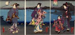Descending Geese at Katada (<i>Katada Rakugan</i> - 堅田落雁) from the series <i>Eight Views of Ōmi</i> (<i>Ōmi hakkei no uchi</i> - 近江八景之内)