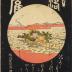 Yosame Masaki (真崎): <i>Night Rain</i> (夜雨) at Masaki Shrine from the series <i>8 Famous Views of Edo</i> (江戸名所八景)