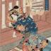 The Tenth Month (十月): The Festival of Ebisu (<i>Jūgatsu, Ebisu kō</i> - 恵比子講), Kaotsuma (顔妻) of the Tamaya (玉屋), from the series Annual Events in the New Yoshiwara (<i>Shin Yoshiwara nenjū gyōji</i> - 新吉原年中行事)　　 