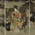 Triptych of <i>Plum Blossoms in the Evening Snow</i> (<i>Tsumoru yo no ume</i> - つもる夜の梅)