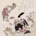 Fujiwara no Ietaka [藤原家隆] from the series <i>A Series for Those Who Still Have Their Teeth</i> (<i>Shōshikai Bantsuzuki</i> - 尚歯会番続)