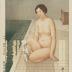 Woman soaking in a bath - The Bather (浴婦)