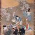 Mitsuuji struggles with a thief from <i>Kasumitatsu Miyoshi no Genji</i> (霞立三吉の源氏)