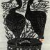 Irises stencil print from a set of 12 entitled 'Egoyomi Calendar Pictures' (絵暦拾弐帖)
