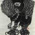 Irises stencil print from a set of 12 entitled 'Egoyomi Calendar Pictures' (絵暦拾弐帖)