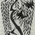 Irises stencil print from a set of 12 entitled 'Egoyomi Calendar Pictures' (絵暦拾弐帖)