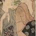Two <i>bijin</i> visiting Shinobazu Pond at Ueno with a view of the Benten Shrine in the background