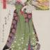 Cherry blossoms in blooming in the Yoshiwara (<i>Yoshiwara no hanazakari</i> - 吉原の花盛) from the series 'Eight Views of Famous Places in the Eastern Capital' (<i>Tōto meisho hakkei</i> - 東都名所八景)