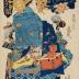 Toyohana (豊花 ) of the Maru-Ebiya (丸海老屋内) from the series <i> Comparisons of Courtesans and Flowers</i> (<i>Keisei hana kurabe</i> - 傾城花競)