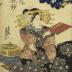 Toyohana (豊花 ) of the Maru-Ebiya (丸海老屋内) from the series <i> Comparisons of Courtesans and Flowers</i> (<i>Keisei hana kurabe</i> - 傾城花競)