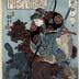 No. 2, Tametomo and the wolf pups  from the series <i>Ten Admirable Deeds of Tametomo</i> (<i>Tametomo homare no jikketsu</i> - 為朝譽十傑)