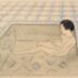 Woman soaking in a bath - The Bather (浴婦)
