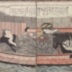 Riding in a covered pleasure boat on the First Day of the Cock (<i>Hatsutori no yanebune</i> - 初酉の屋根ふね) - from the series 浮世三奥