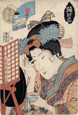 Dance Teacher (<i>Odori shishō</i> - 踊師匠) from the series <i>A Collection of Modern Beauties</i> (<i>Tōsei bijin awase</i> - 当世美人合)