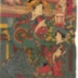 The courtesan Mayuzumi (黛) from the Sakuragi house (さくらぎや) from the school of Kunisada - one panel of a pentaptych 