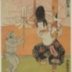 <i>Kyōgen</i> performer wearing a monkey mask