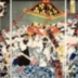 Children's parade (子進) carrying a sacred float during the Tennō Festival (天王祭)