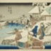 Twilight Snow at Mokuboji (<i>Mokuboji bosetsu</i>木母寺暮雪) from the series <i>Eight Views of Edo</i> (<i>Edo hakkei</i> - 江戸八景) 
