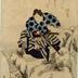 Arashi Rikan II (嵐璃寛) as Kowari Dennai (小割伝内) / Miyamoto Musashi in the play 'Honobonoto Ura no Asagiri' (Daybreak hidden on the bay by morning fog) - [仏暁浦朝霧]