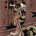 Nakamura Utaemon III  (三代目中村歌右衛門) as Hangaku-jo (半がく女) in <i>Wada gassen onna maizuru</i>