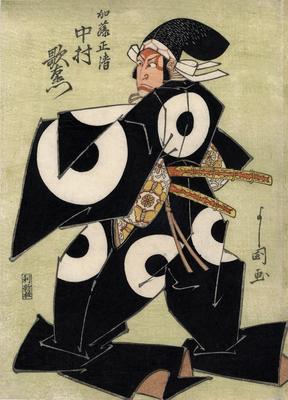Nakamura Utaemon III (三代目中村歌右衛門) as Katō Masakiyo (加藤清正) in <i>Hachijin Shugo no Honjō</i> [八陣守護城]