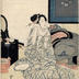 After the bath - left panel of a triptych
