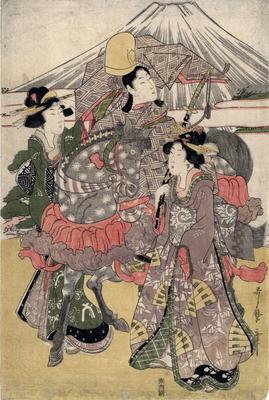 Parody of Narihira's <i>Journey to the East</i> (<i>Azuma-kudri: Yatsushi no Fuji</i>)