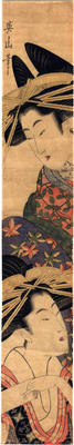 <i>Hashira-e</i> of two elegant courtesans