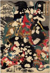Sun Erniang, the Witch (<i>Boyasha Sonnijō</i> - 母夜叉孫二娘) from the series <i>One Hundred and Eight Heroes of the Popular Shuihuzhuan</i> (<i>Tsūzoku Suikoden gōketsu hyakuhachinin no hitori</i> - 通俗水滸伝豪傑百八人一個)